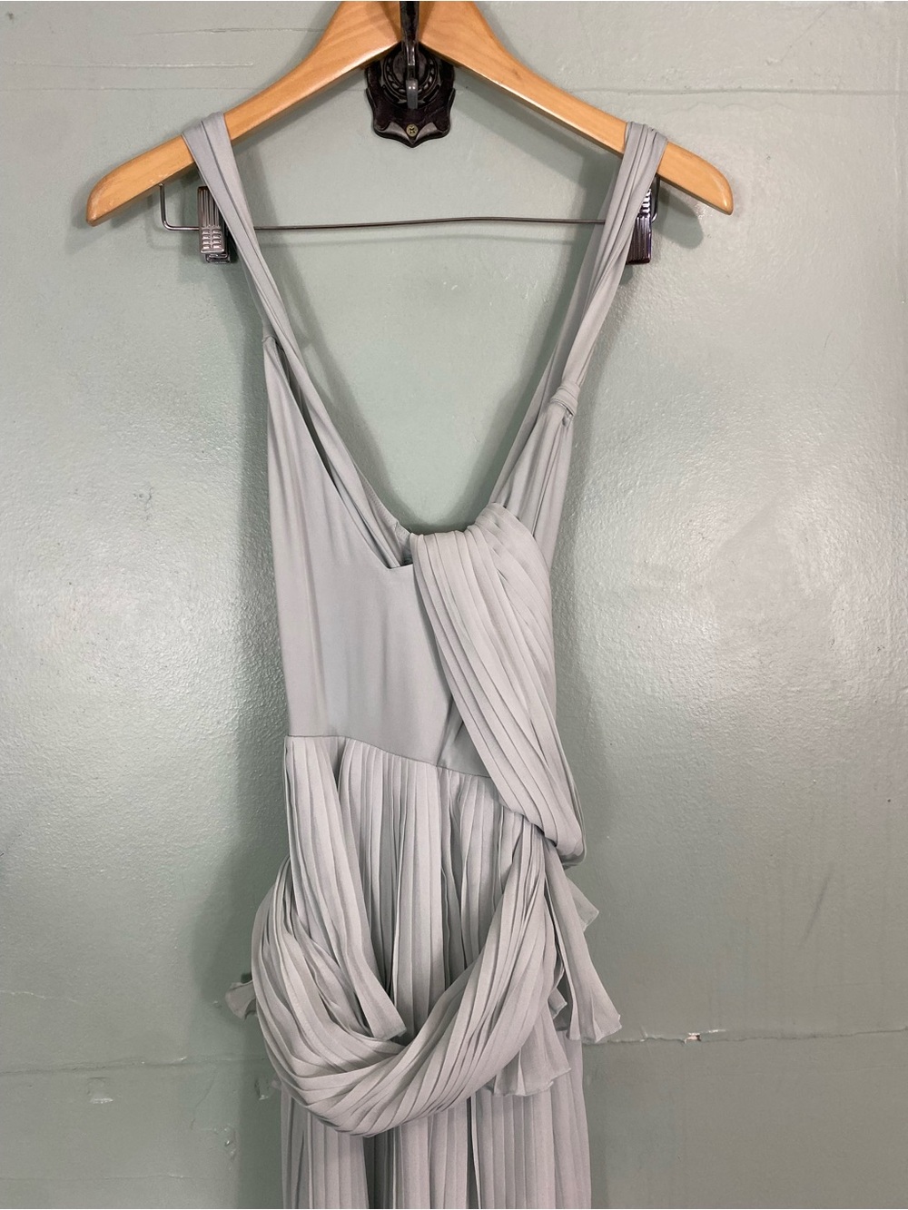 Free People Sola Maxi Dress Pleated Blur Stretchy Medium - Picture 3 of 8